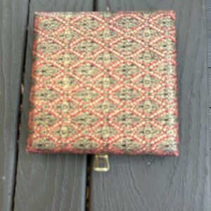 Antique - set of six wood placemats in a hinged box